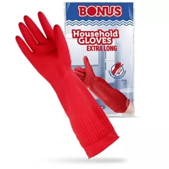 Gumikesztyű extra hosszú S méret B043