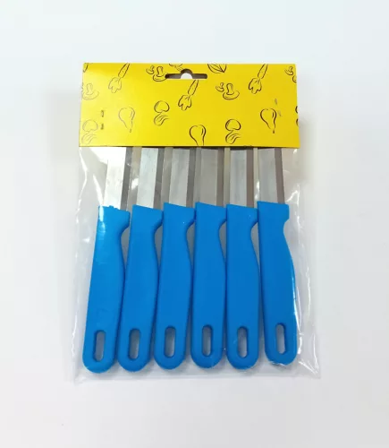 Zöldséges kiskés Happy Cooking 6cm 6db-os szett
