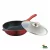 Serpenyő márvány bevonat 24cm üveg fedővel BM-7861-24