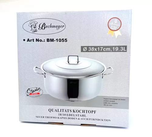 Fazék fém fedővel 19,5L BM-1055