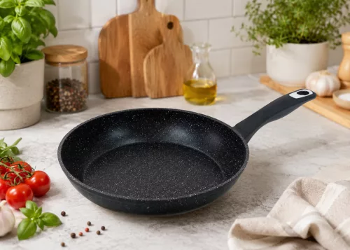 Serpenyő gránit bevonat fekete 20cm BM-7706-20