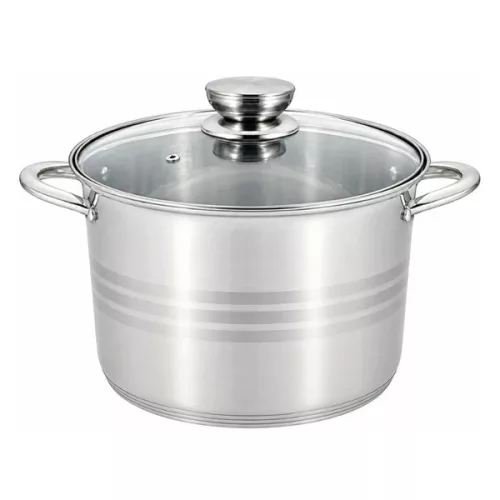 Fazék üveg fedővel 12,9L BM-154