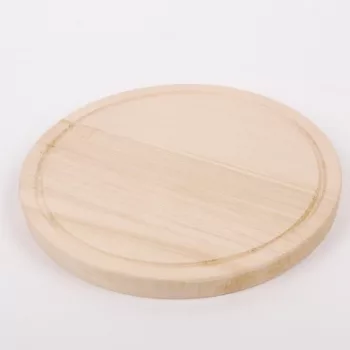 Fa vágódeszka kerek kicsi 20cm Happy Cooking RS-1076 (014)