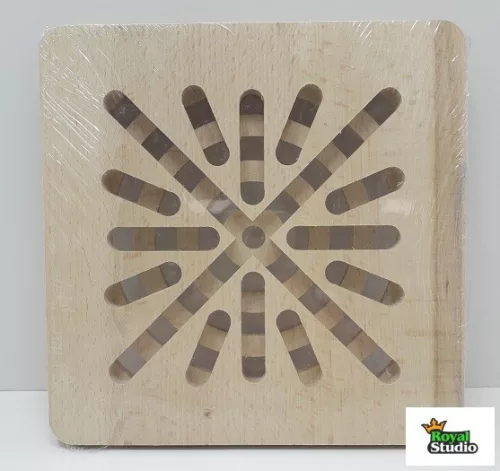 Fa edényalátét kerek/szögletes Happy Cooking RS-1087 (077)