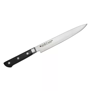   Satake 805-551 Daichi japán damaszk szeletelő kés, 20 cm penge hossz, damaszk acél, pakka fa markolat