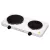 Home HG R 02WH hordozható elektromos főzőlap, dupla, teljesítmény 1000 W + 1500 W, ∅15 cm + ∅18 cm főzőfelület, zománcozott készülékház,