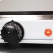 Home HG R 02WH hordozható elektromos főzőlap, dupla, teljesítmény 1000 W + 1500 W, ∅15 cm + ∅18 cm főzőfelület, zománcozott készülékház,