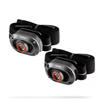   NEBO NEB-HLP-1010-G MYCRO 250 fejlámpa szett, 2 db / szett, 250 lumen, vízálló, akkumulátoros tápellátás