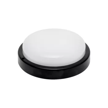   HOME RCC18LEDBK LED-es fali/mennyezeti lámpa, kör alakú, fekete, 18 W, 4000K, 1200 lumen, IP54, kül- és beltéri kivitel