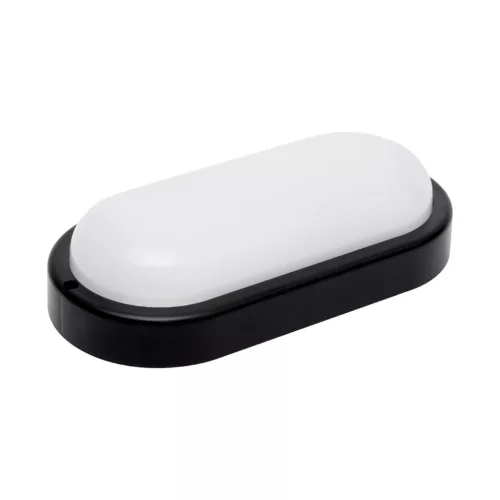 HOME RCO18LEDBK LED-es fali/mennyezeti lámpa, kör alakú, fekete, 18 W, 4000K, 1200 lumen, IP54, kül- és beltéri kivitel